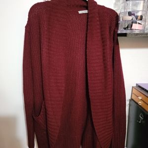 Maroon cardigan